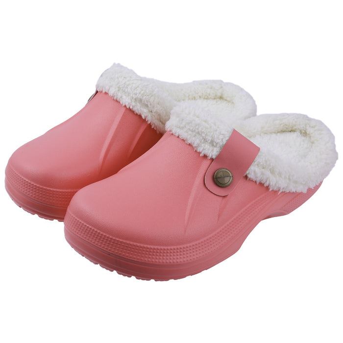 Warm Plush Slippers Clogs