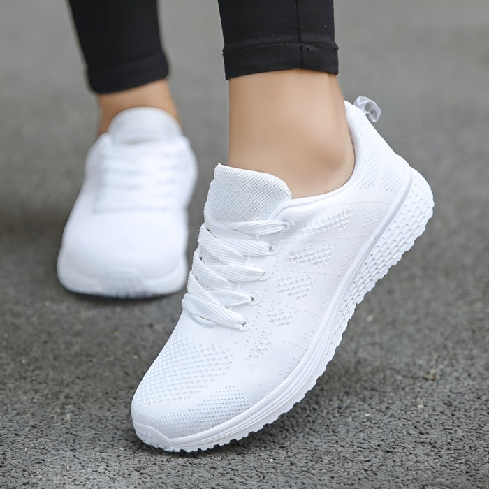 Breathable Walking Mesh Flat Sneakers